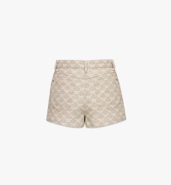 MCM Lauretos Denim Jacquard Shorts