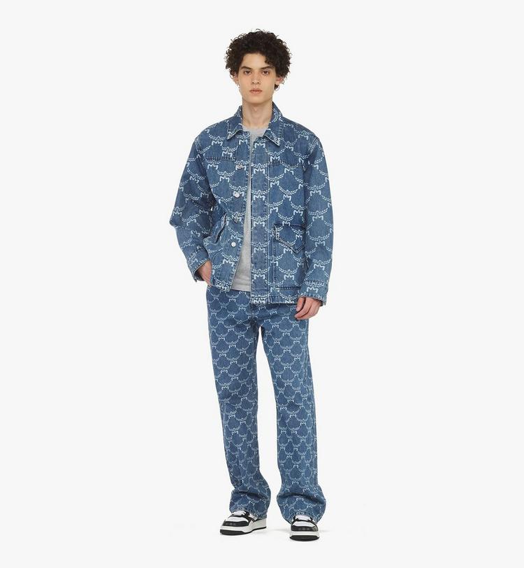 MCM Lauretos Monogram Denim Jacket
