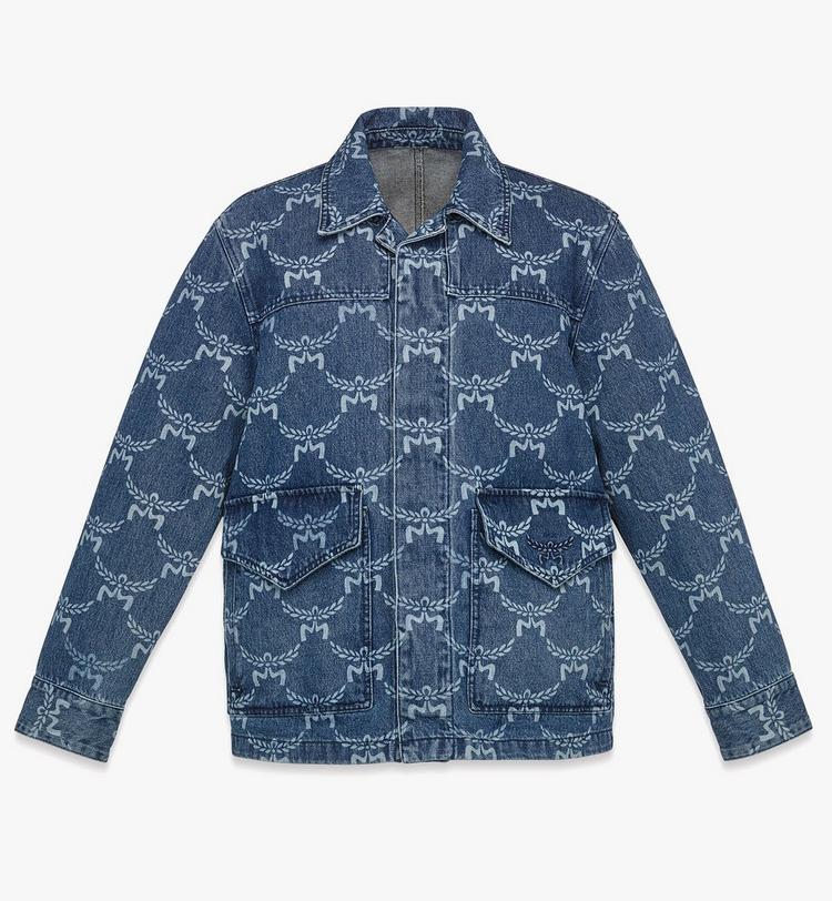 MCM Lauretos Monogram Denim Jacket