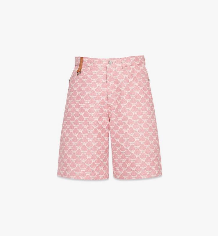 MCM Lauretos Shorts in Denim Jacquard
