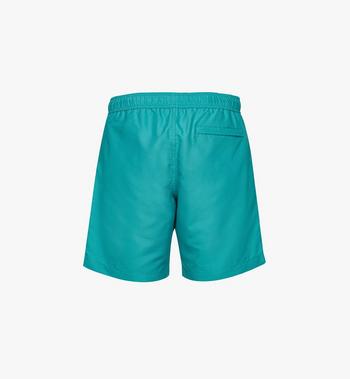 MCM Logo Print Swim Trunks
