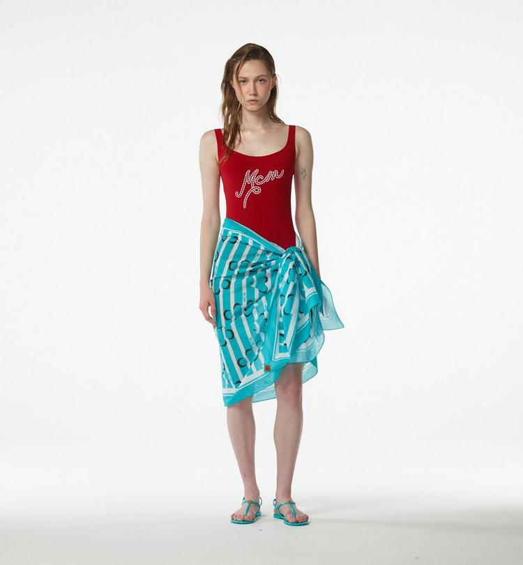 MCM Logo Print Swimsuit