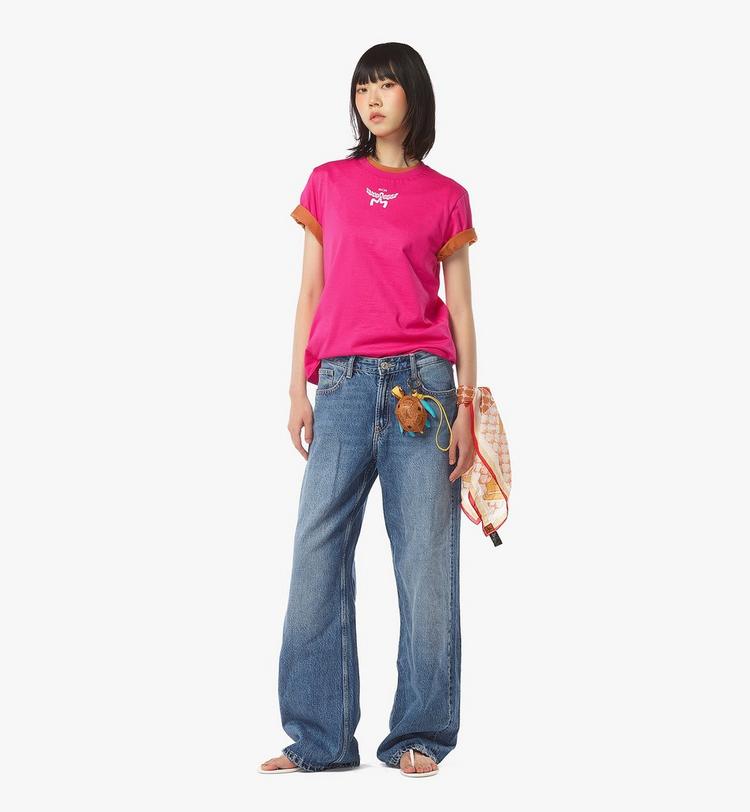 MCM Logo Print T-Shirt In Organic Cotton