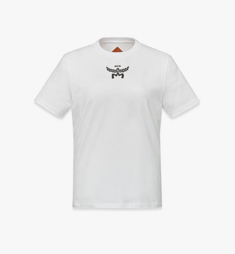 MCM Logo Print T-Shirt in Organic Cotton