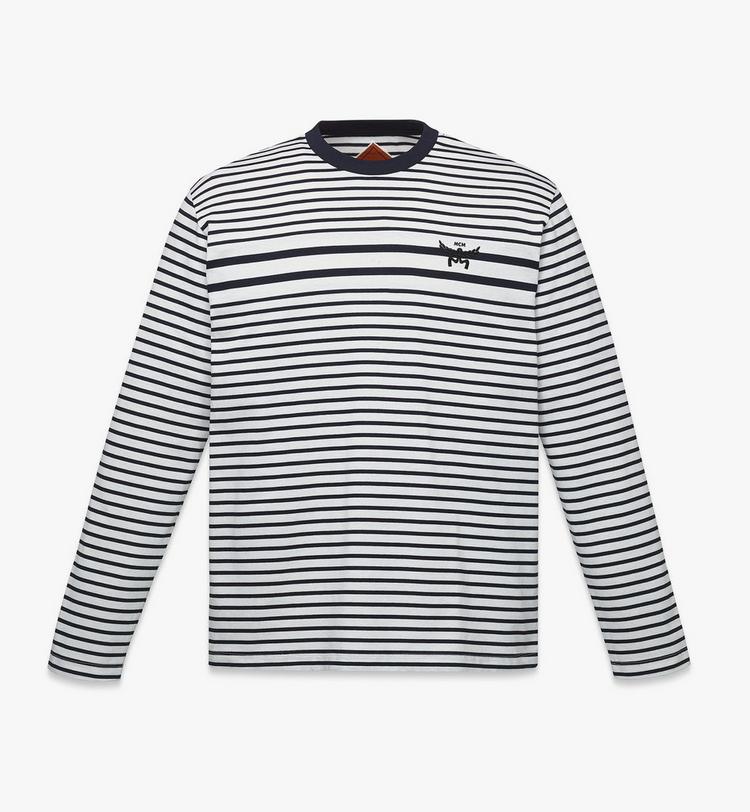 MCM Logo Stripe Long Sleeve T-Shirt