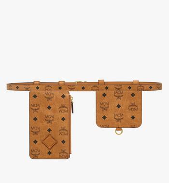 MCM M-Art Pouch Belt In Visetos