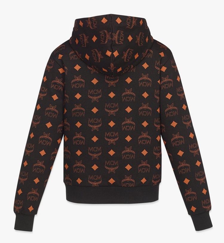 MCM Maxi Monogram Print Hoodie In Organic Cotton