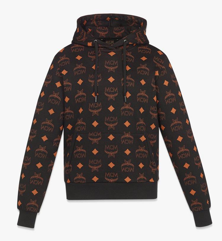MCM Maxi Monogram Print Hoodie in Organic Cotton