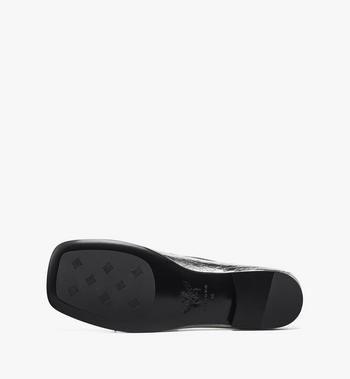 MCM Moccasin In Metallic Calf Leather