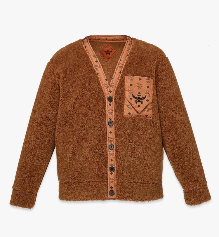 MCM Monogram Pocket Fleece Cardigan