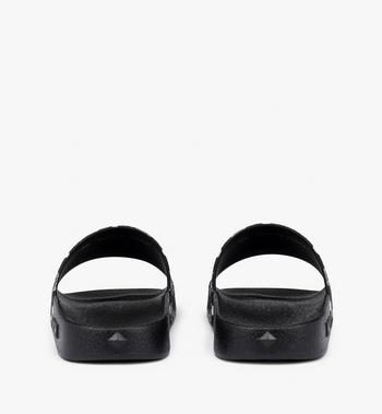 MCM Monogram Print Rubber Slides