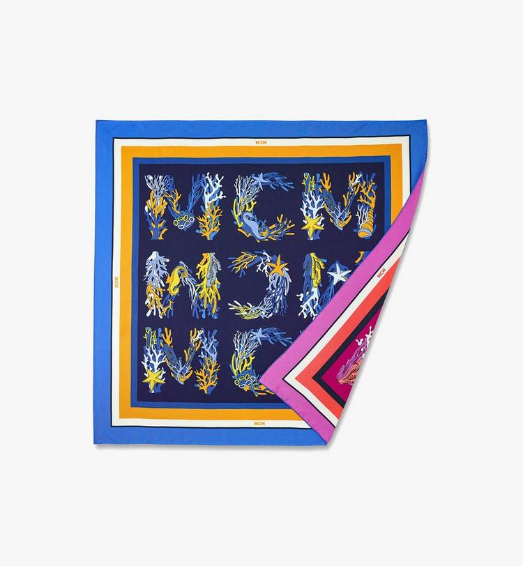 MCM Monogram Print Silk Scarf