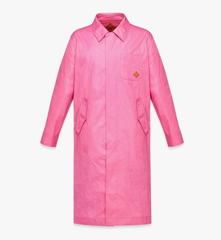 MCM Oversized Coat in Crushed Nylon