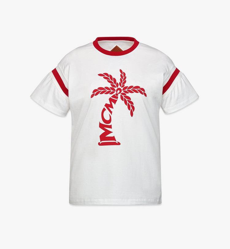 MCM Palm Logo T-Shirt in Organic Cotton