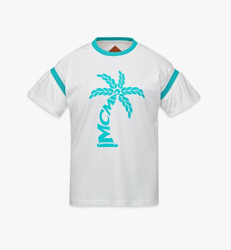 MCM Palm Logo T-Shirt in Organic Cotton