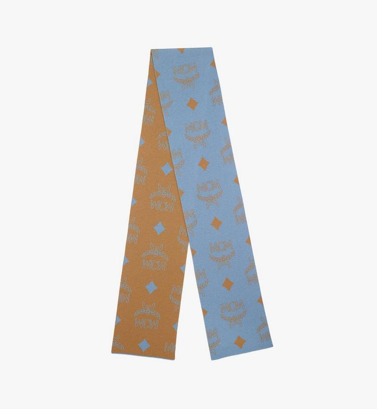 MCM Reversible Monogram Jacquard Wool Stole