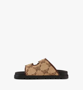 MCM Sandals In Lauretos Raffia Jacquard