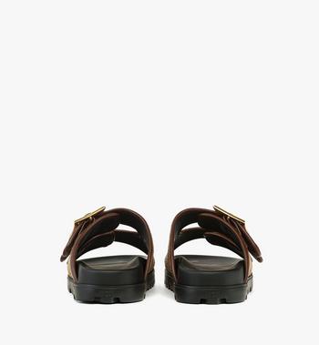 MCM Sandals In Lauretos Raffia Jacquard