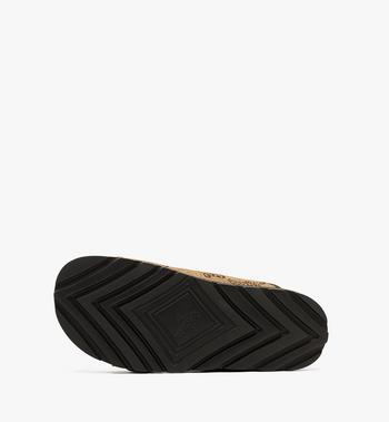 MCM Sandals In Lauretos Raffia Jacquard