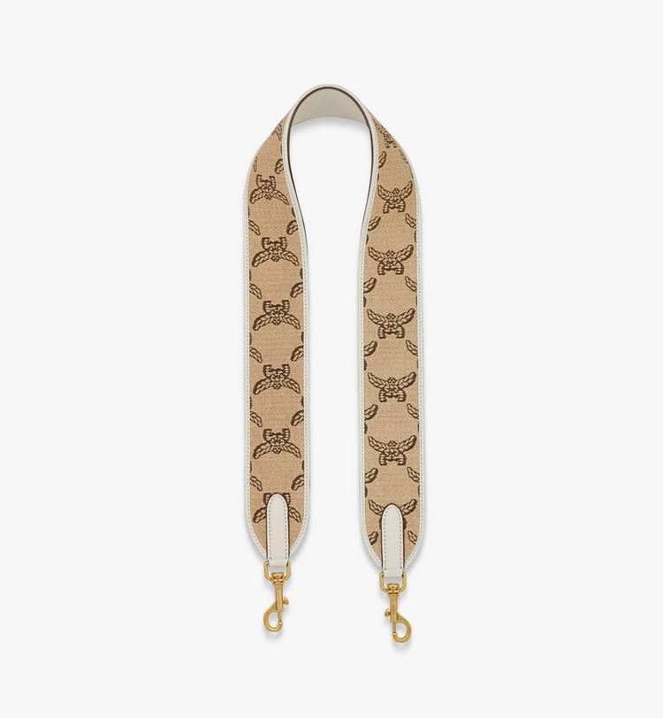 MCM Shoulder Strap in Lauretos Raffia Jacquard