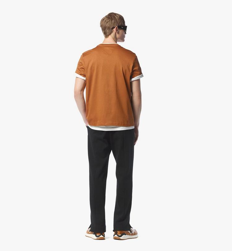 MCM Silket Logo T-Shirt W/ Zip Pocket