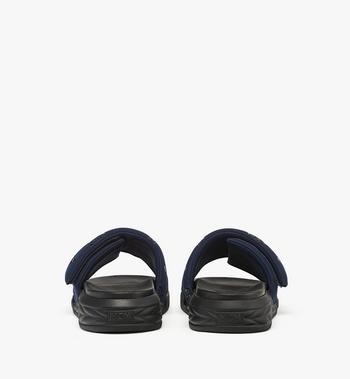 MCM Slide Sandals In Monogram Neoprene
