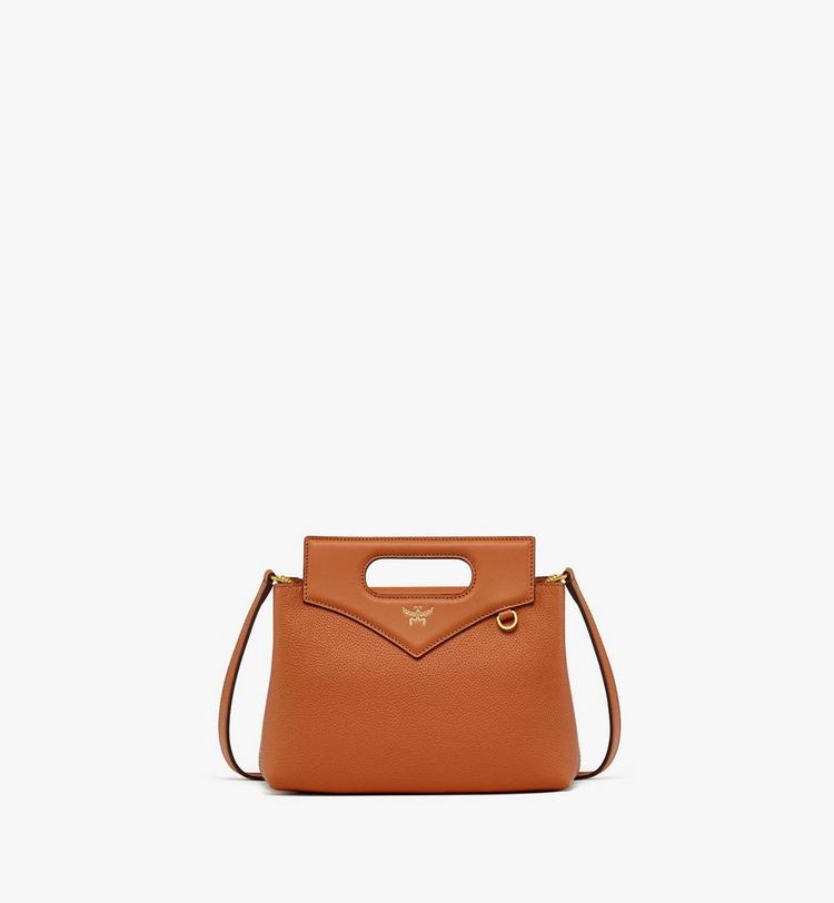 MCM Soft Diamond Tote in Embossed Leather