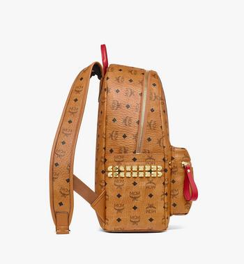 MCM Stark Side Studs Backpack In Visetos