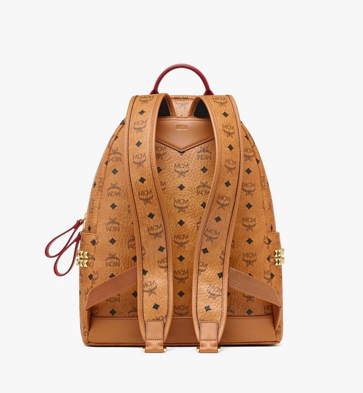 MCM Stark Side Studs Backpack In Visetos