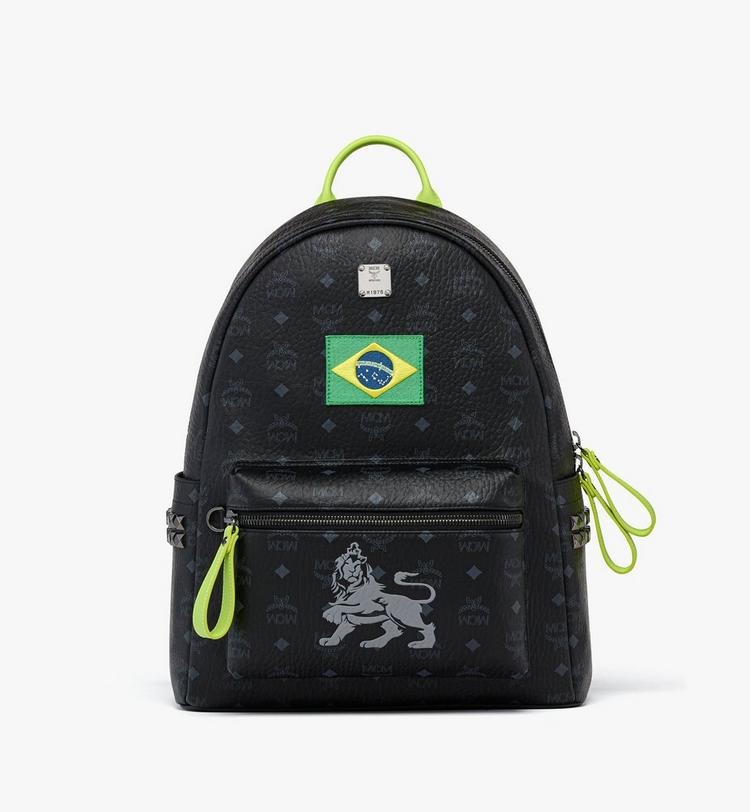 MCM Stark Side Studs Backpack in Visetos