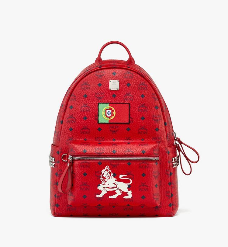 MCM Stark Side Studs Backpack in Visetos