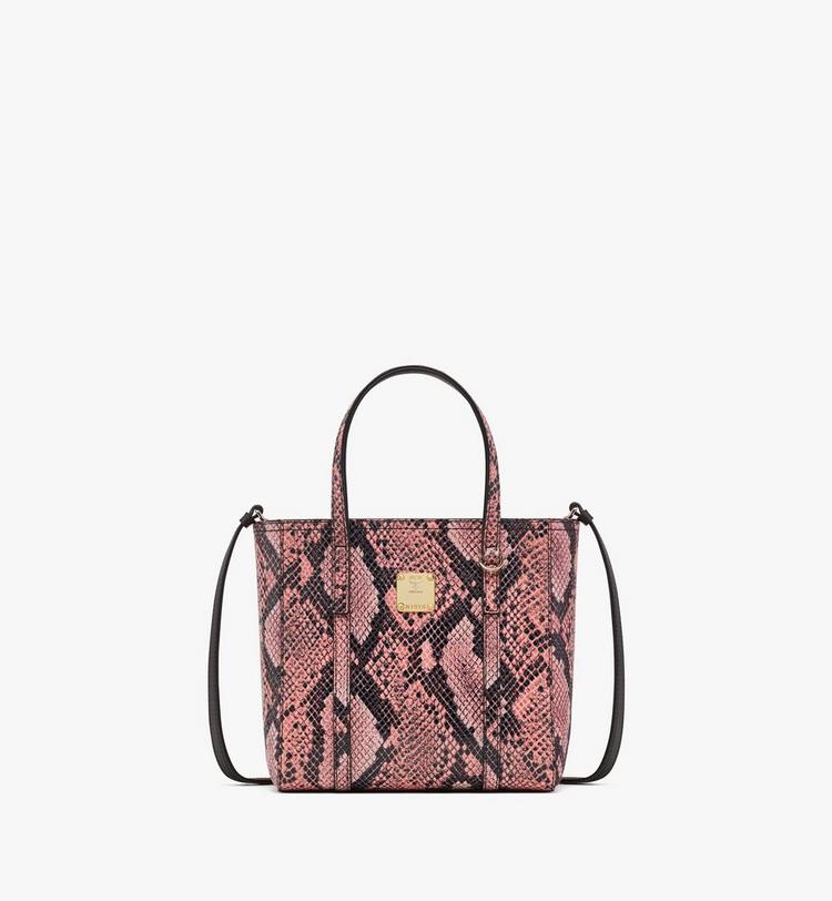 MCM Toni Top-Zip Shopper in Python Print Coronet