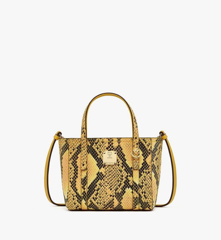MCM Toni Top-Zip Shopper in Python Print Coronet