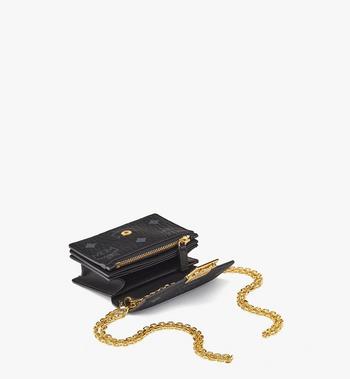 MCM Tracy Chain Card Wallet In Visetos