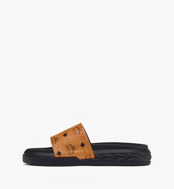 MCM Visetos Slide Sandals