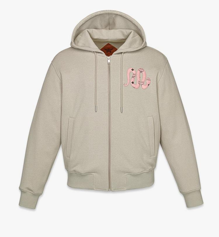 MCM Year of the Snake Bouclé Zip Hoodie