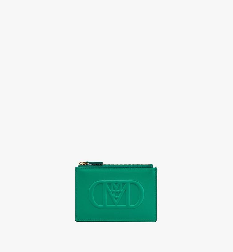 MCM Mode Travia Card Holder in Spanish Nappa Leather