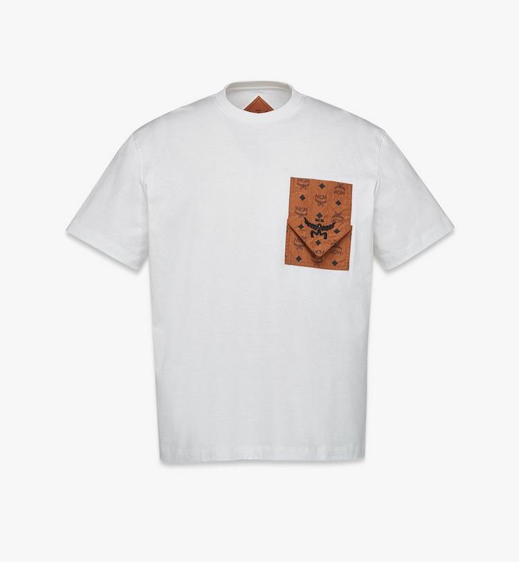 MCM Monogram Patch Pocket T-Shirt in Organic Cotton
