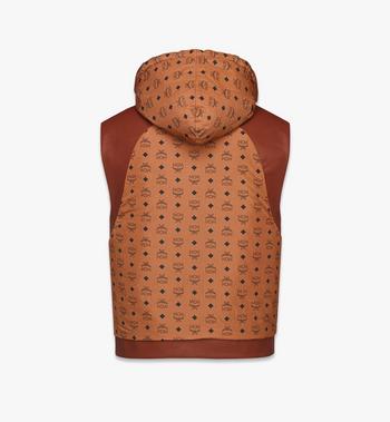MCM Reversible Vest In Lamb Leather And Monogram Nylon