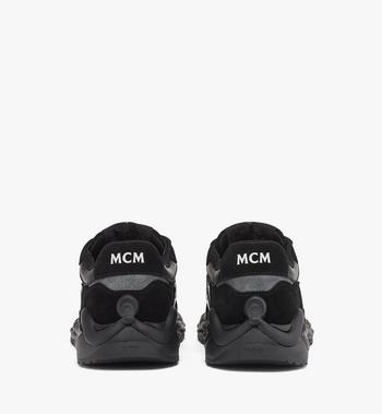 MCM Skywander Lo Sneakers In Calf Suede And Leather