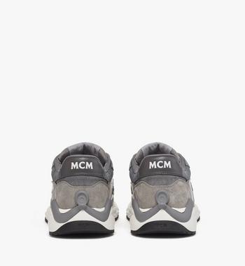 MCM Skywander Lo Sneakers In Calf Suede And Leather