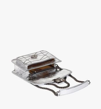 MCM Travia Quilted Shoulder Bag In Crash Calf Leather