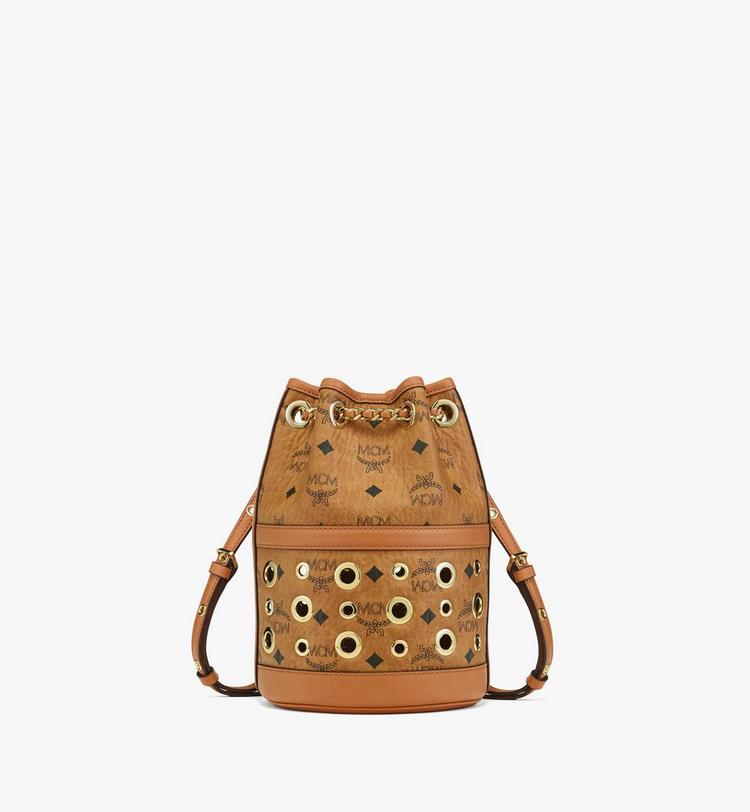MCM Upcycling Project Festive Chain Backpack in Visetos