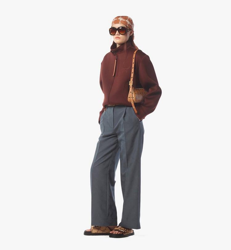 MCM Upcycling Project Festive Shoulder Bag In Visetos