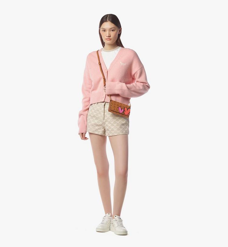 MCM Valentine’s Day Upcycling Project Chain Wallet In Visetos