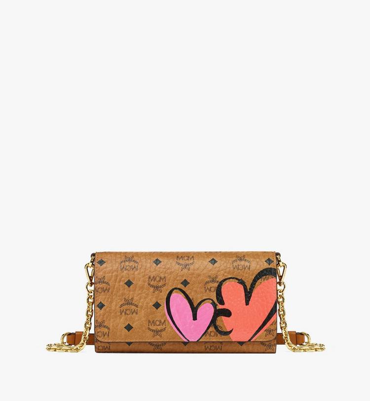 MCM Valentine’s Day Upcycling Project Chain Wallet in Visetos