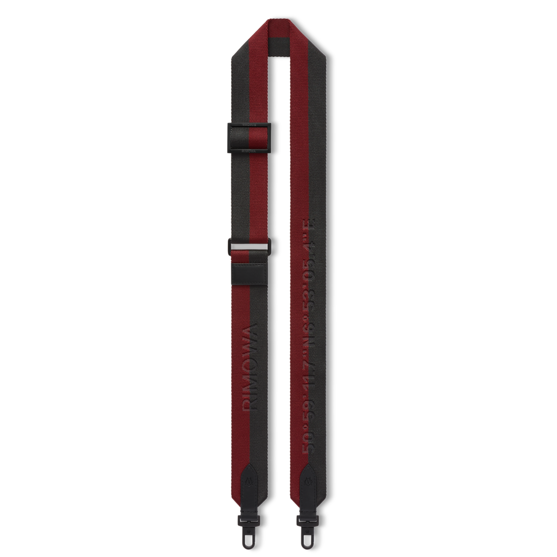 Rimowa Correa bandolera tipo cincha para bolso color rojo Burgundy y gris