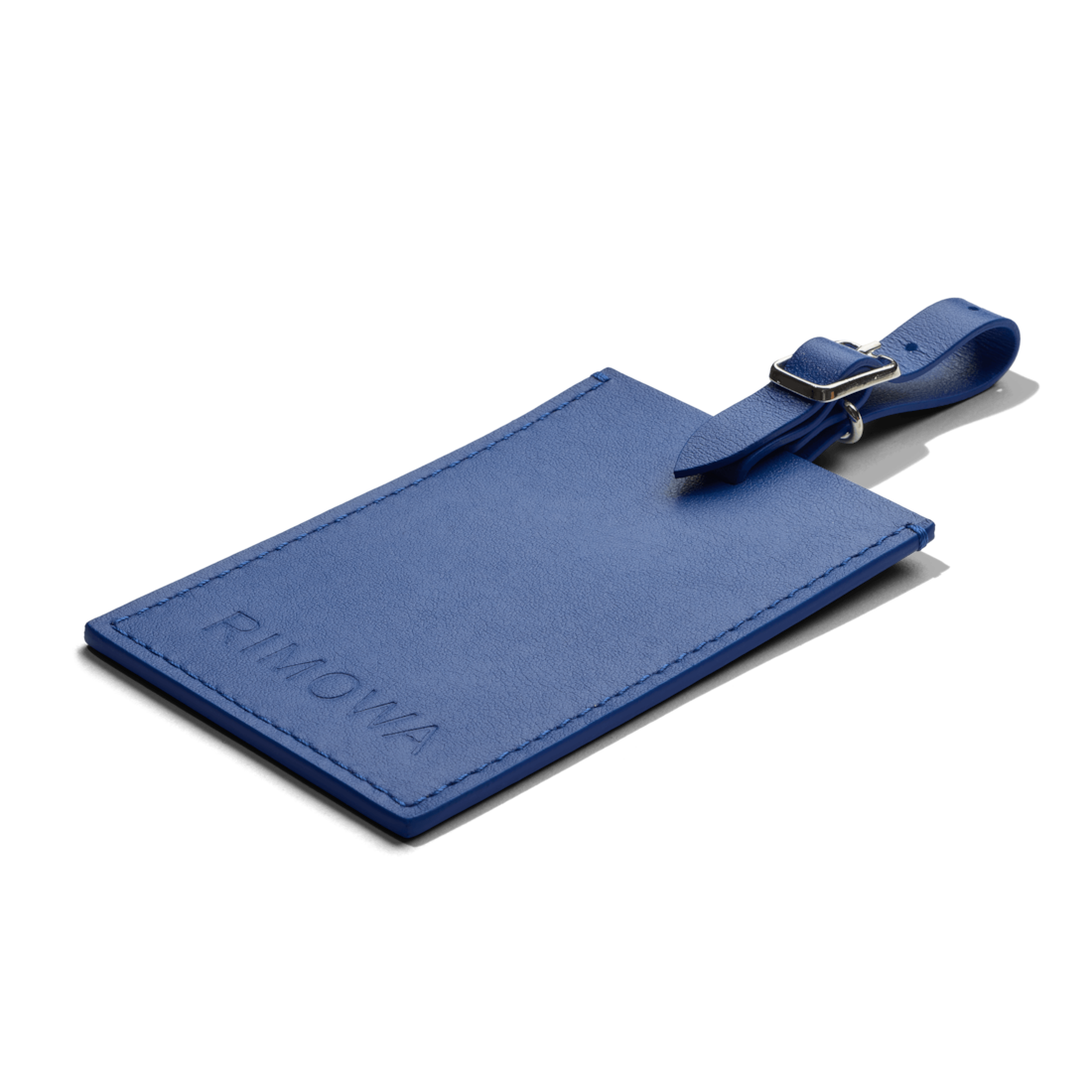 Rimowa Etiqueta de equipaje de cuero personalizada azul océano