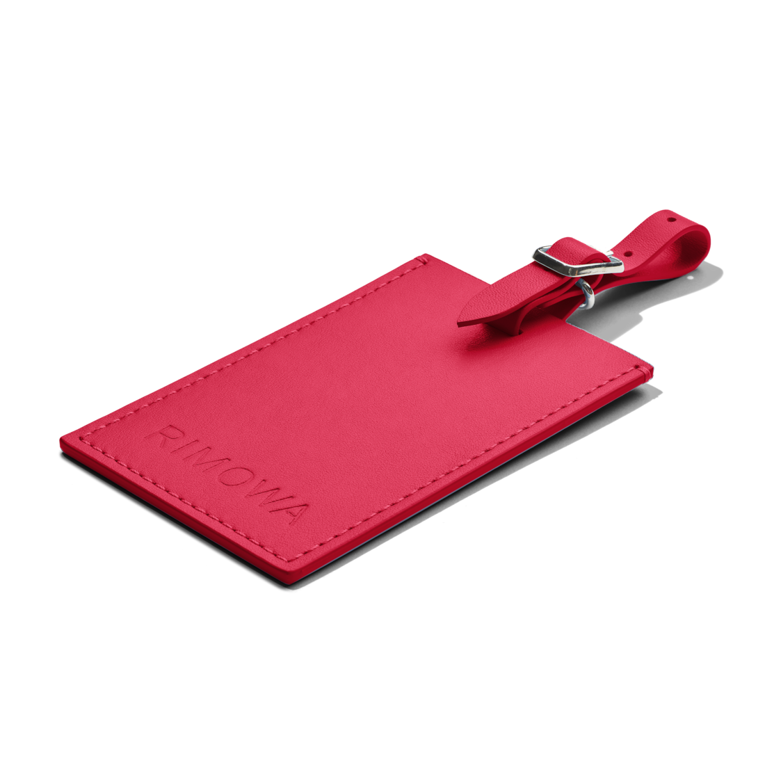 Rimowa Etiqueta de equipaje de cuero personalizada color rosa orquídea