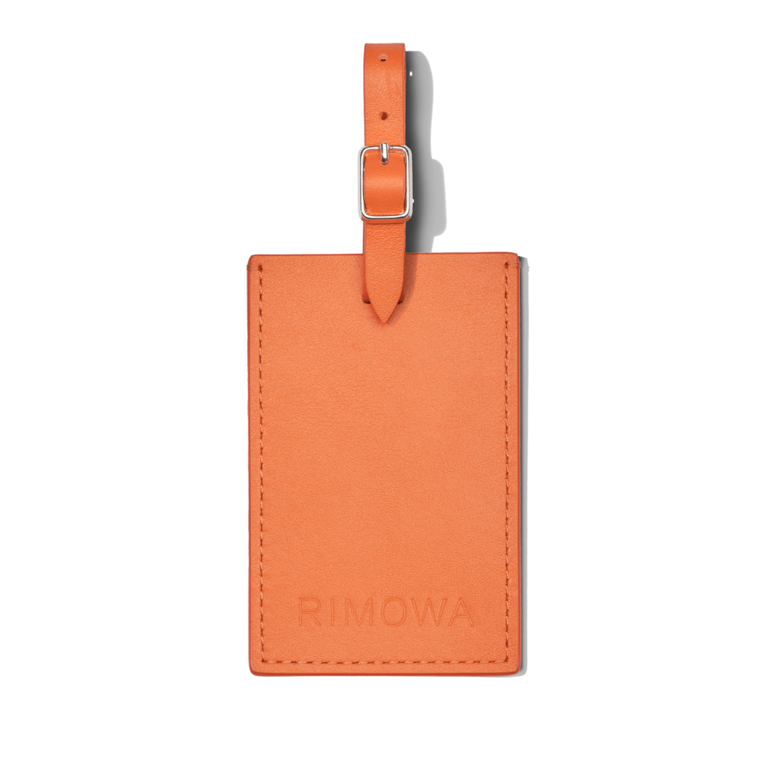 Rimowa Etiqueta De Equipaje De Cuero Personalizada Naranja Clementina